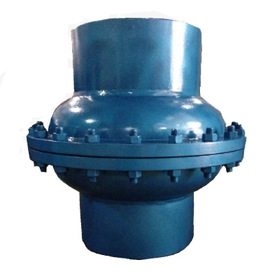 Welded pipeline flame arrester